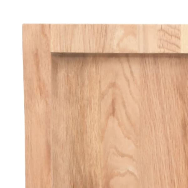 Pöytälevy vaaleanruskea 140x60x(2-6) cm käsitelty täystammi