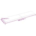 Miniatyrbillede 9 af 10: bordplade 180x40x(2-4) cm behandlet massivt egetræ mørkebrun