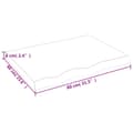 Pikkukuva 8 / 9: Pöytälevy 80x60x(2-6) cm käsittelemätön täystammi