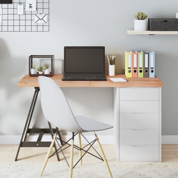 Pöytälevy vaaleanruskea 120x60x(2-4) cm käsitelty täystammi