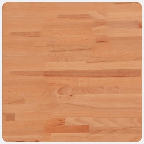 Bordsskiva 50x50x2,5 cm fyrkantig massivt bokträ