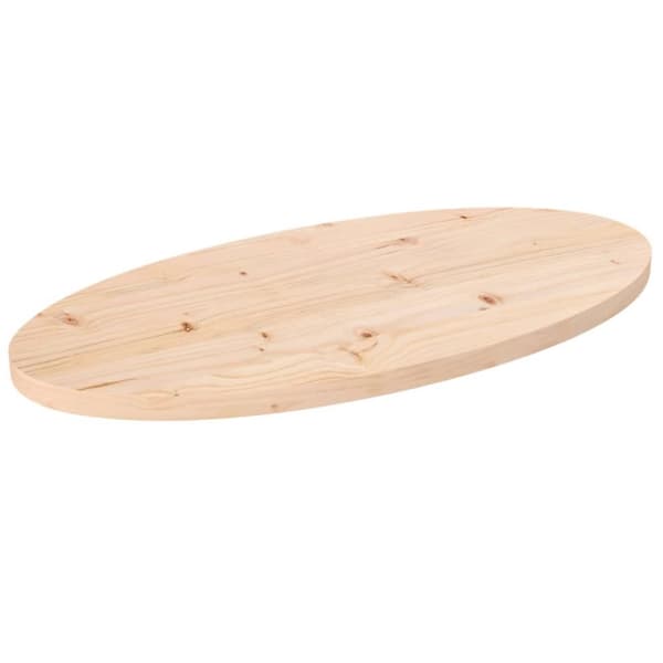 Pöytälevy 60x30x2,5 cm täysi mänty ovaali