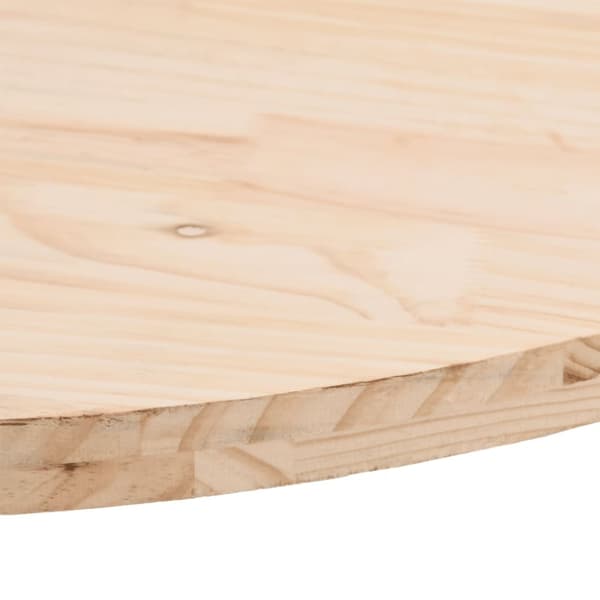 Bordsskiva 80x40x2,5 cm oval massiv furu