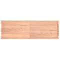 Miniatyrbillede 5 af 10: bordplade 200x60x(2-4) cm naturlig kant behandlet træ lysebrun