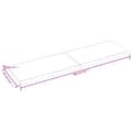 Miniatyrbillede 10 af 10: bordplade 200x60x(2-4) cm naturlig kant behandlet træ lysebrun