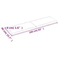 Miniatyrbillede 9 af 10: bordplade 160x40x(2-4) cm behandlet massivt egetræ mørkebrun