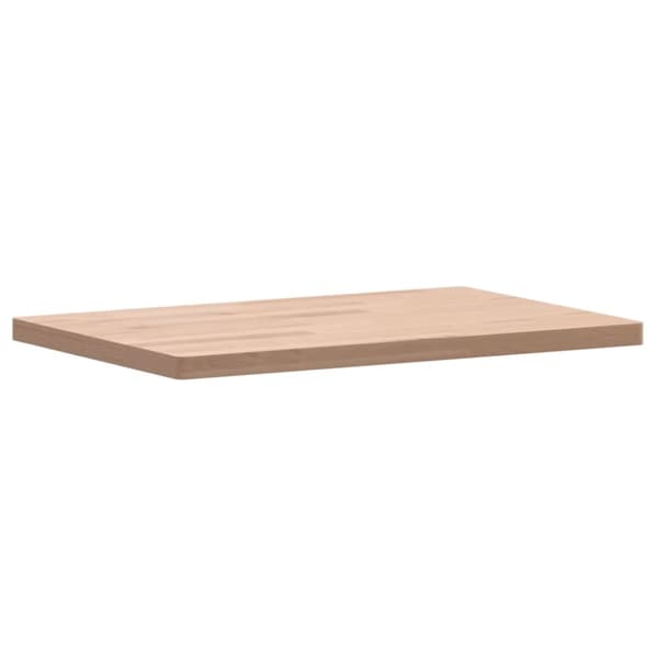 Bänkskiva för badrum 60x40x2,5 cm massivt bokträ