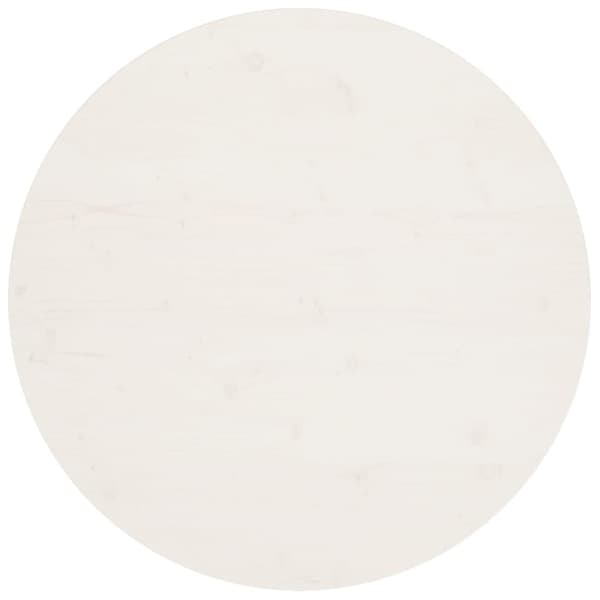Pöytälevy valkoinen Ø90x2,5 cm täysi mänty