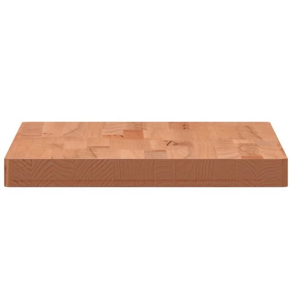 Bordsskiva 80x40x4 cm rektangulär massivt bokträ