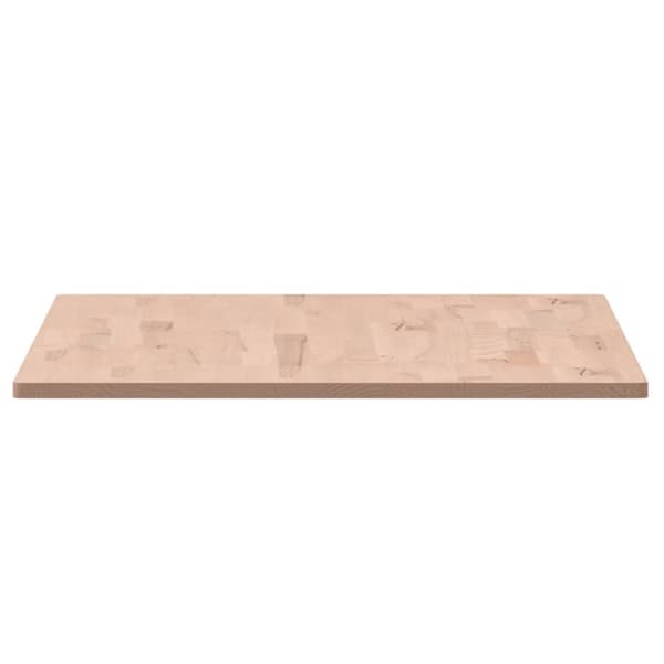 bordplade 100x60x1,5 cm rektangulær massivt bøgetræ