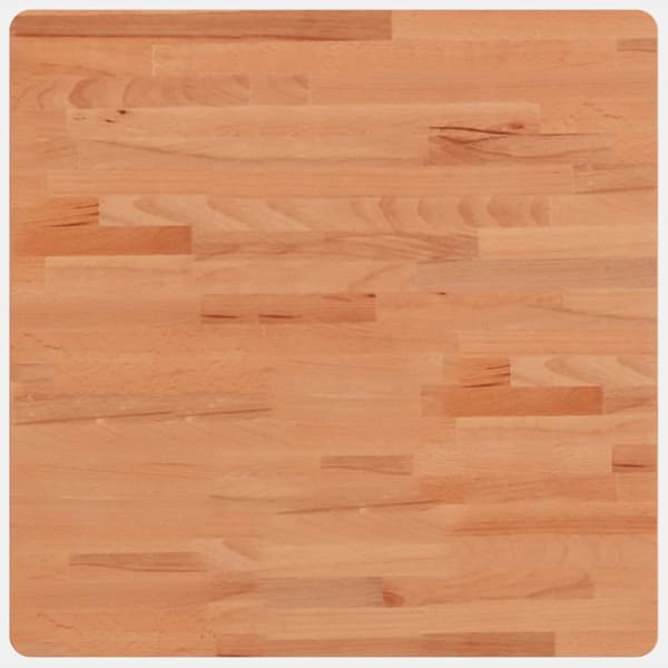 Bordsskiva 60x60x1,5 cm fyrkantig massivt bokträ