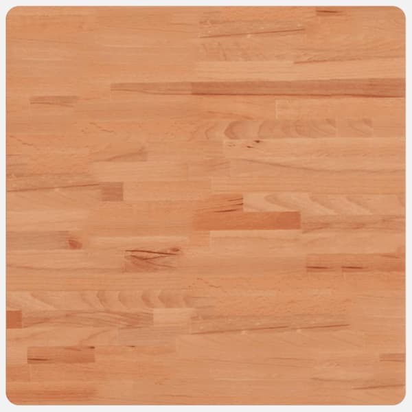bordplade 60x60x4 cm firkantet massivt bøgetræ
