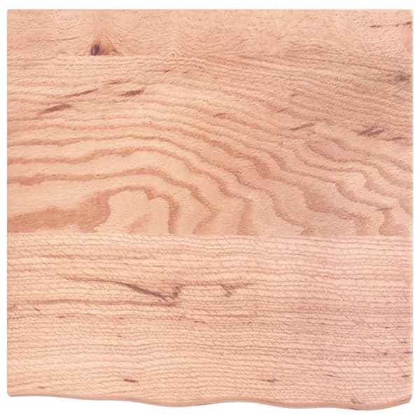 Bänkskiva badrum ljusbrun 60x60x(2-4) cm behandlat massivt trä