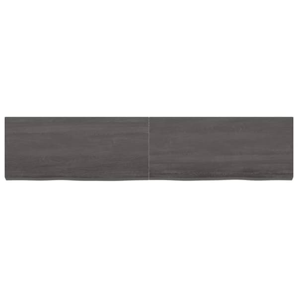 Kylpyhuoneen työtaso t.ruskea 180x40x(2-6)cm käsitelty täyspuu