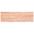 Miniatyrbillede 3 af 9: bordplade 160x50x(2-6) cm behandlet massivt egetræ lysebrun