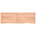 Miniatyrbillede 7 af 9: bordplade 160x50x(2-6) cm behandlet massivt egetræ lysebrun
