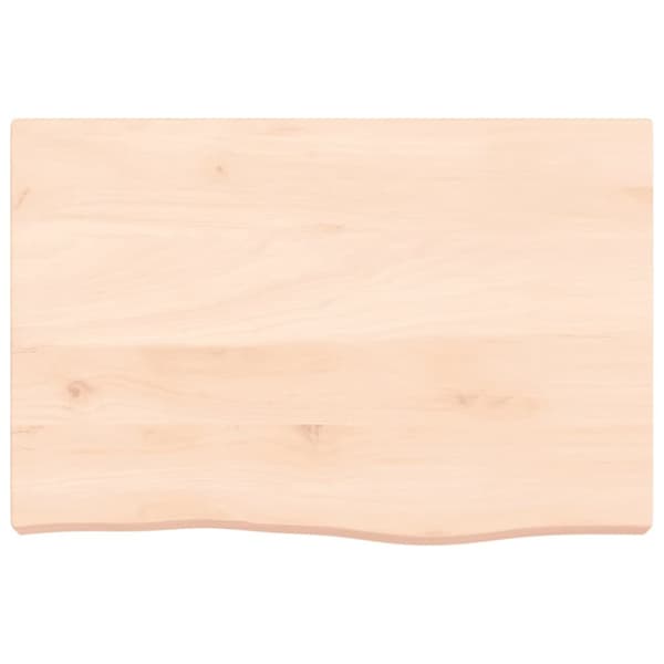 bordplade 60x40x(2-6) cm ubehandlet massivt egetræ