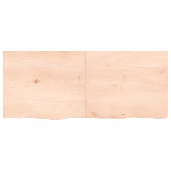 bordplade 120x50x(2-4) cm ubehandlet massivt egetræ