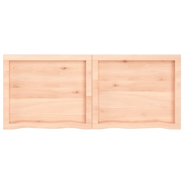 bordplade 120x50x(2-4) cm ubehandlet massivt egetræ