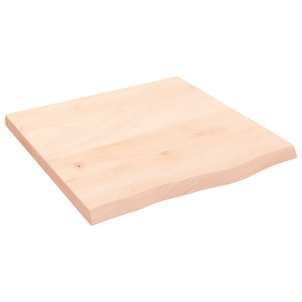 Pöytälevy 60x60x(2-4) cm käsittelemätön täystammi