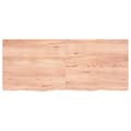 Miniatyrbillede 3 af 10: bordplade 120x50x(2-4) cm behandlet massivt egetræ lysebrun