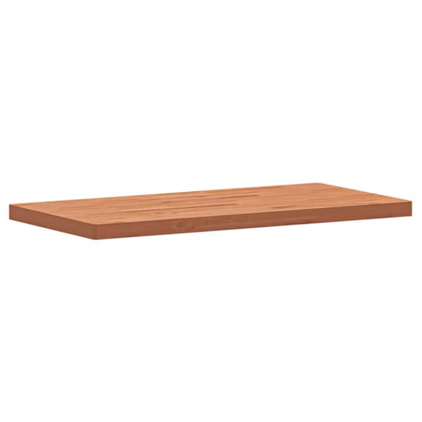 Bänkskiva för badrum 100x50x4 cm massivt bokträ