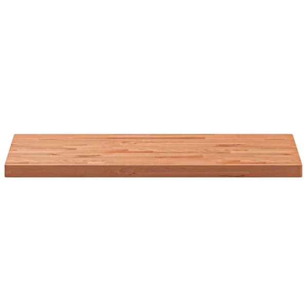 Bänkskiva för badrum 100x50x4 cm massivt bokträ