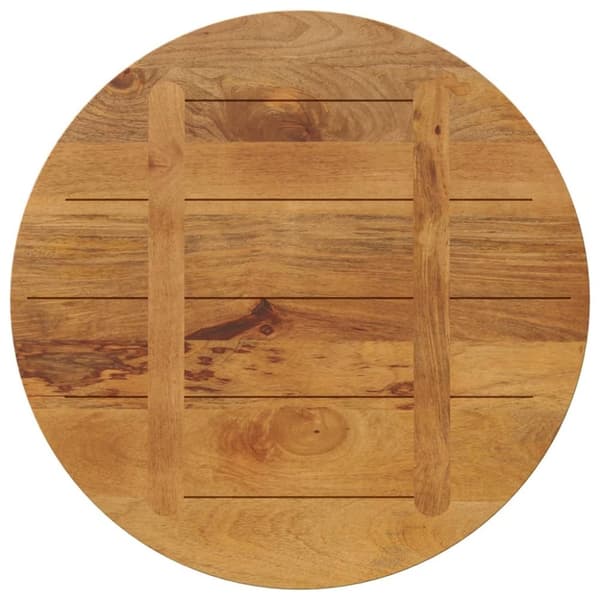 vidaXL Pöytälevy Ø 70x2,5 cm pyöreä täysi mangopuu