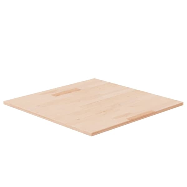 Fyrkantig bordsskiva 60x60x1,5 cm obehandlad massiv ek