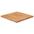 Miniatyrbillede 1 af 4: firkantet bordplade 50x50x2,5 cm behandlet massivt eg lysebrun
