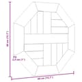 Pikkukuva 6 / 7: vidaXL Pöytälevy 40x40x2,5 cm kahdeksankulmio täysi tiikki