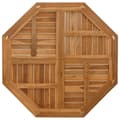 Miniatyrbilde 4 av 7: vidaXL Bordplate 90x90x2,5 cm åttekantet heltre teak