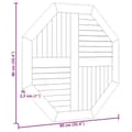 Miniatyrbilde 6 av 7: vidaXL Bordplate 90x90x2,5 cm åttekantet heltre teak