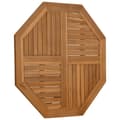 Miniatyrbilde 2 av 7: vidaXL Bordplate 90x90x2,5 cm åttekantet heltre teak