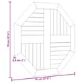 Miniatyrbillede 6 af 7: vidaXL bordplade 70x70x2,5 cm ottekantet massivt teaktræ