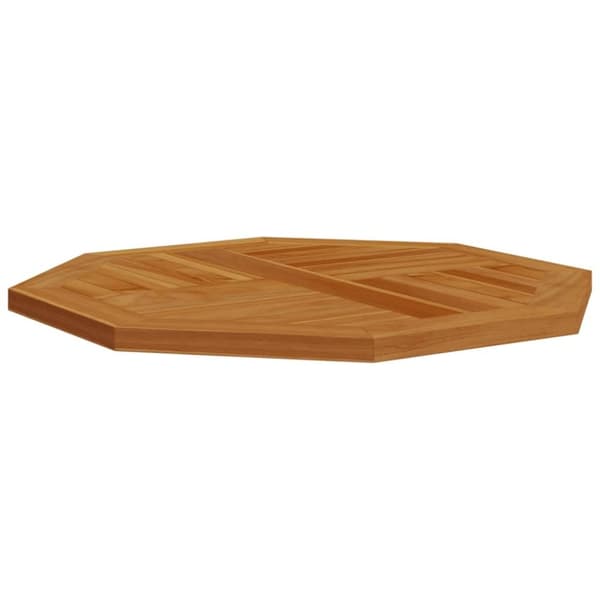 vidaXL Bordplate 60x60x2,5 cm åttekantet heltre teak