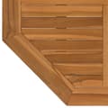 Miniatyrbilde 7 av 8: vidaXL Bordplate 80x80x2,5 cm åttekantet heltre teak
