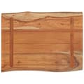 Miniatyrbilde 3 av 9: vidaXL Vegghylle 80x60x2,5 cm rektangulær heltre akasie naturlig kant