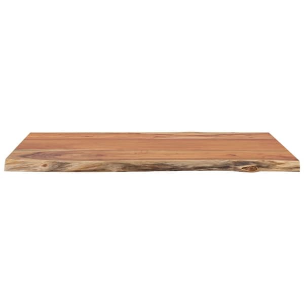vidaXL Vegghylle 80x60x2,5 cm rektangulær heltre akasie naturlig kant