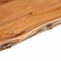 Miniatyrbilde 7 av 9: vidaXL Vegghylle 80x60x2,5 cm rektangulær heltre akasie naturlig kant