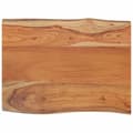 Miniatyrbilde 2 av 9: vidaXL Vegghylle 80x60x2,5 cm rektangulær heltre akasie naturlig kant