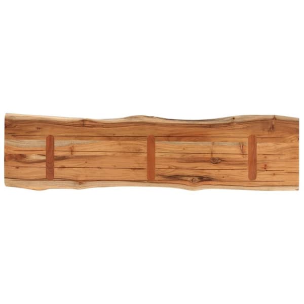vidaXL Pöytälevy 140x40x2,5 cm suorakaide täysi akasiapuu elävä reuna