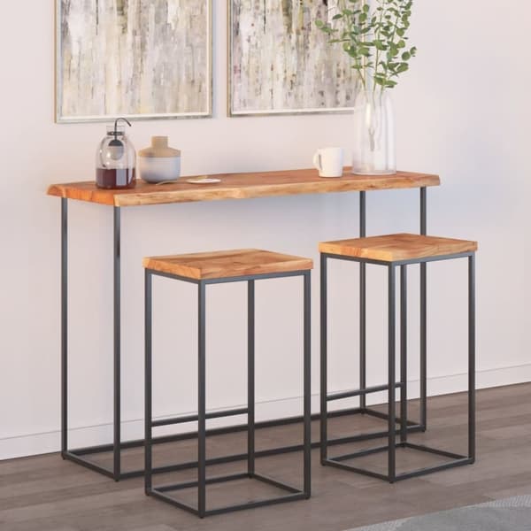 vidaXL Pöytälevy 140x40x2,5 cm suorakaide täysi akasiapuu elävä reuna