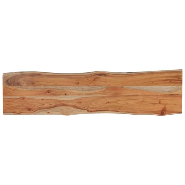 vidaXL Pöytälevy 140x40x2,5 cm suorakaide täysi akasiapuu elävä reuna