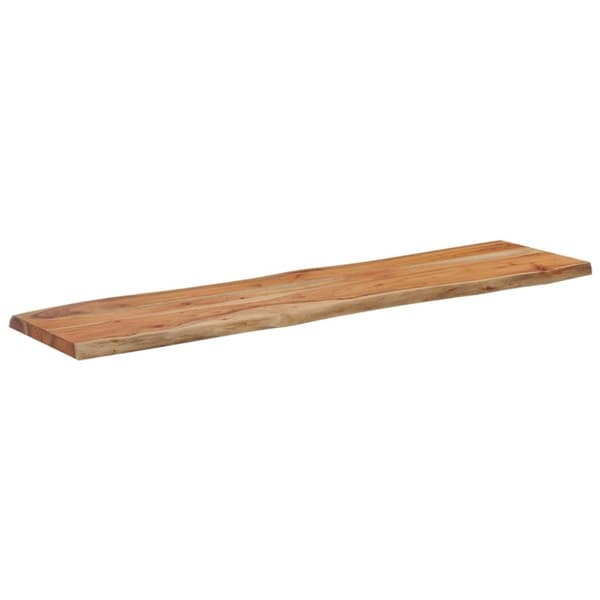 vidaXL Pöytälevy 140x40x2,5 cm suorakaide täysi akasiapuu elävä reuna