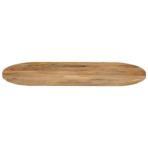 vidaXL Bordplate 80x40x2,5 cm oval heltre mango