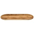 Miniatyrbillede 3 af 8: vidaXL bordplade 100x40x2,5 cm oval massivt ru mangotræ