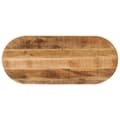 Miniatyrbillede 1 af 8: vidaXL bordplade 100x40x2,5 cm oval massivt ru mangotræ