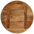 Miniatyrbilde 5 av 8: vidaXL Bordplate Ø 50x2,5 cm rund heltre mango