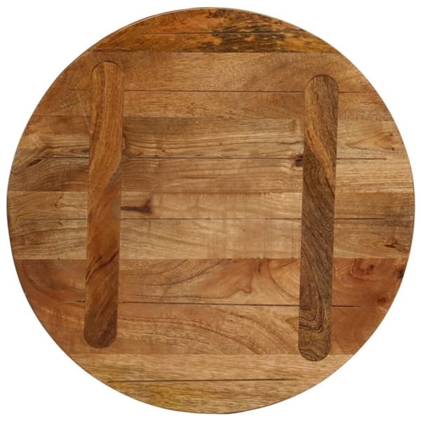 vidaXL Bordplate Ø 50x2,5 cm rund heltre mango